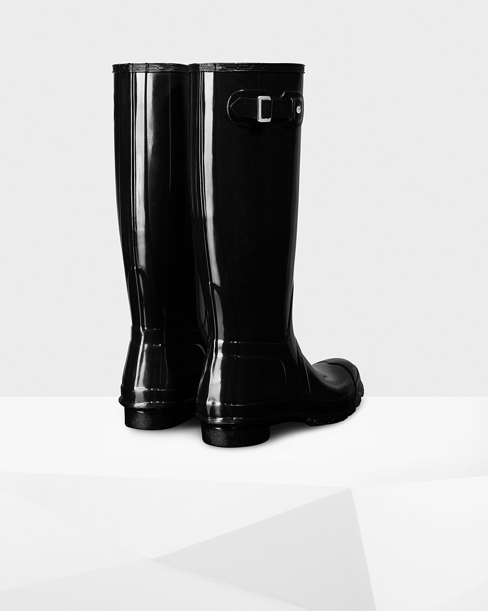 Botas De Altas Hunter Mujer Original Gloss - Negras - Argentina 2185WUHVY